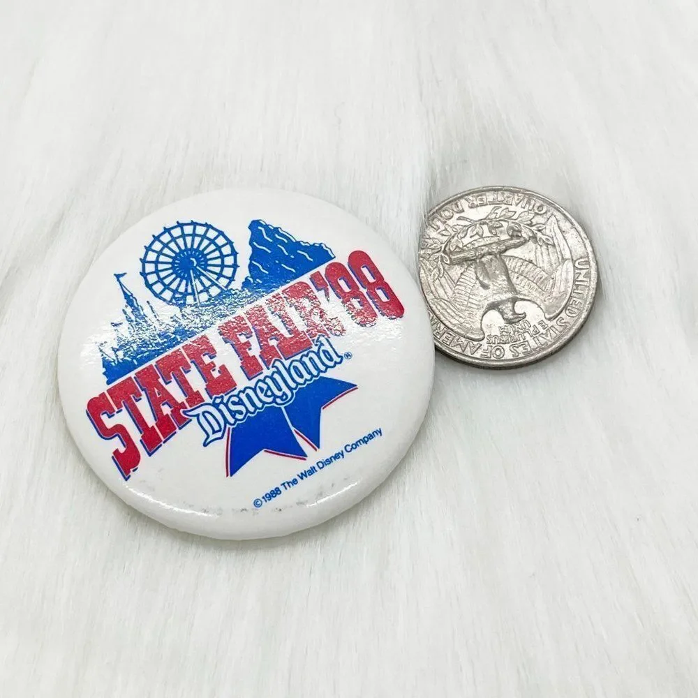 🔮 5/$25 Vintage Disney‎ State Fair 88 Disneyland Pin